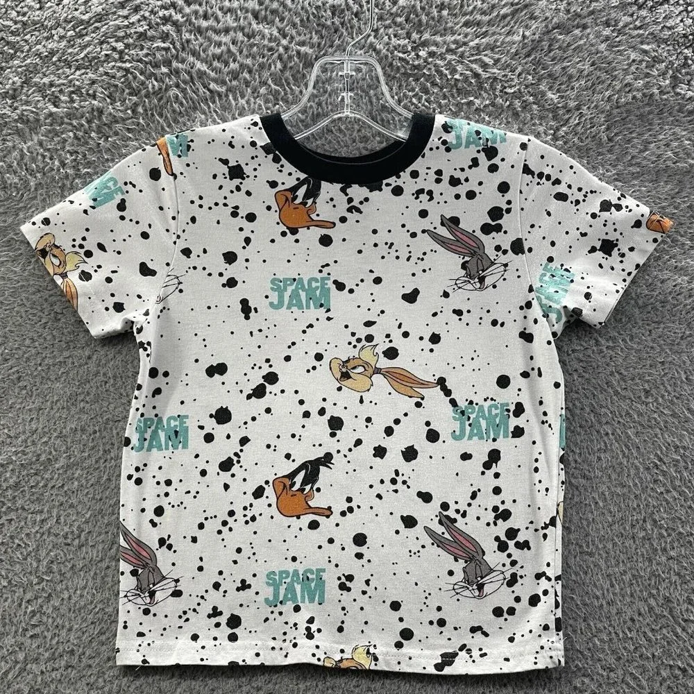Space Jam T Shirt‎ Boys Sized XS White Graphic Character